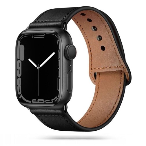 45mm Tech-Protect LeatherFit band - Black