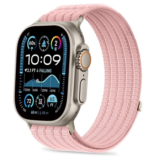44/45/46/49mm Tech-Protect NYLON Sport band - Light Pink