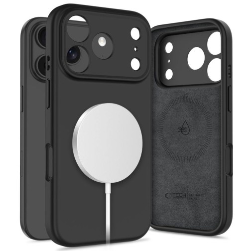 Tech-Protect Silicone MagSafe iPhone 17 Pro case - Black