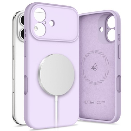Tech-Protect Silicone MagSafe iPhone 17 case - Mauve