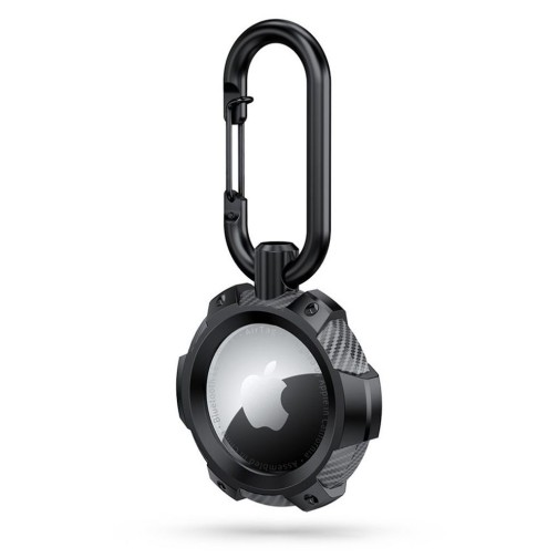 Tech-Protect Carbon Airtag case - Black