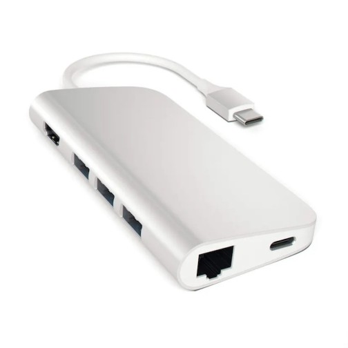 Satechi USB-C Multiport 4K Ethernet Silver adapter