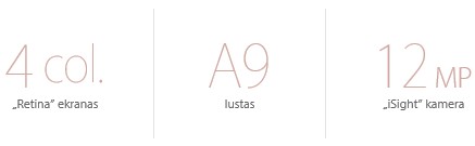 Apple iPhone SE specifikacija