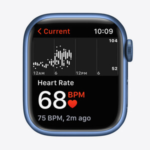 Apple Watch 7 širdies stebėjimas