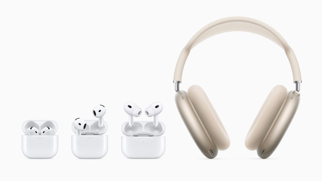 AirPods 4, AirPods Pro 2 ir AirPods Max