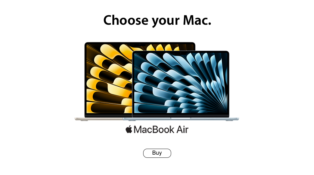 Choose your MacBook