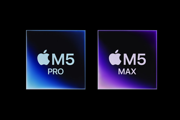M5 Pro ir M5 Max lustai
