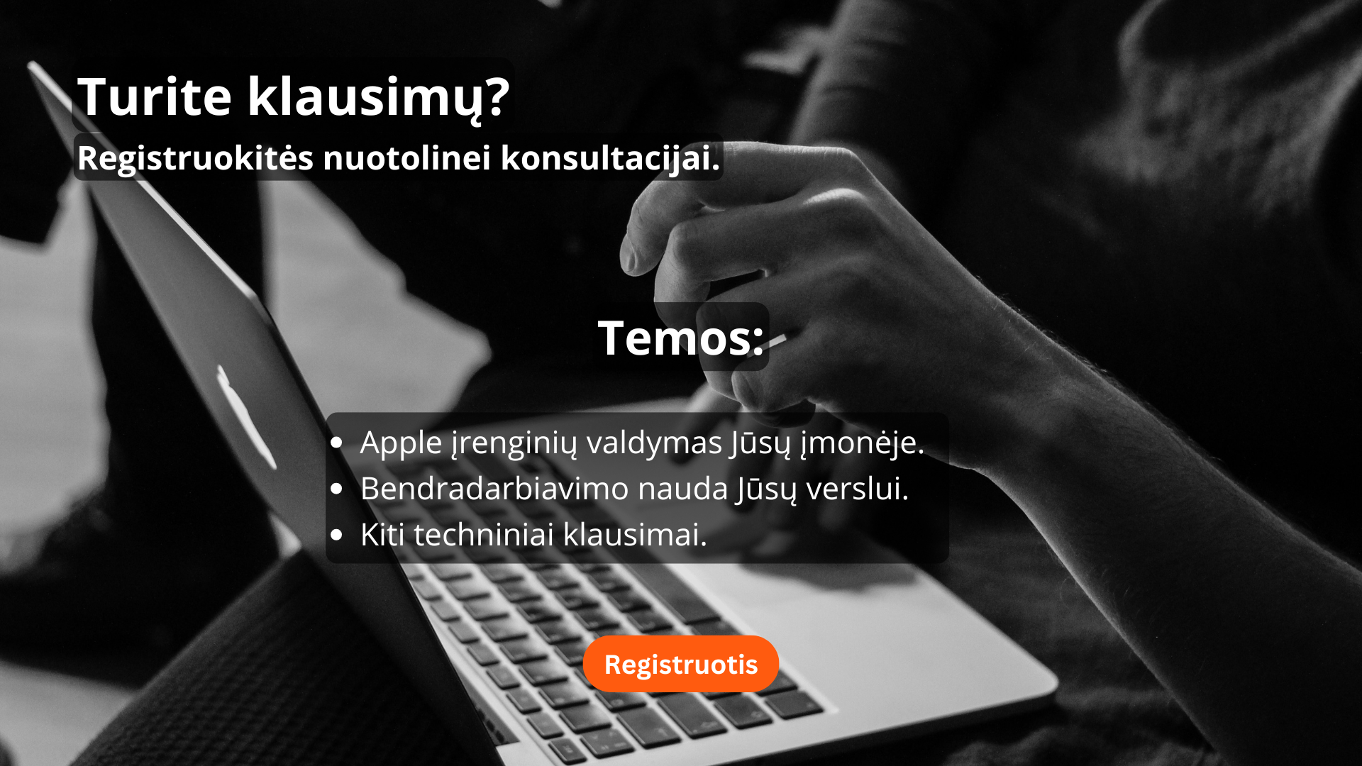 Registracijos forma nuotolinei B2B konsultacijai